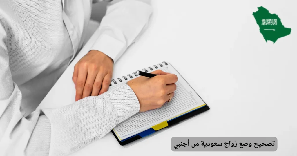 تصحيح وضع زواج سعودية من أجنبي